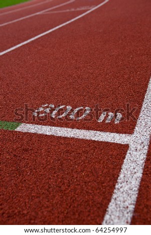 Sport grounds concept - Athletics Track Lane Numbers