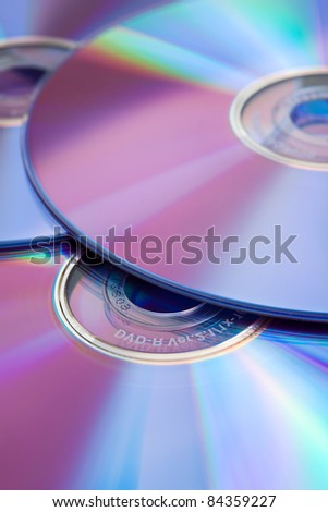 Compact discs (color toned image)