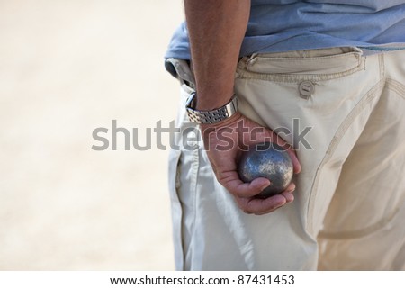 Boules (Petanque) game, French riviera