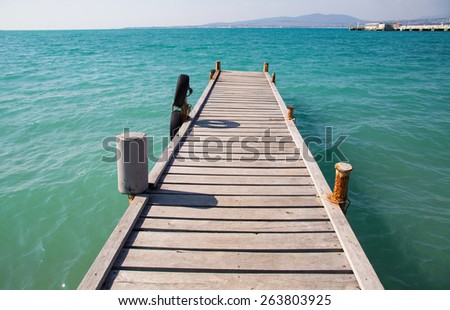Wooden pier