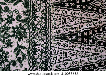 Pattern for traditional clothes include batik.