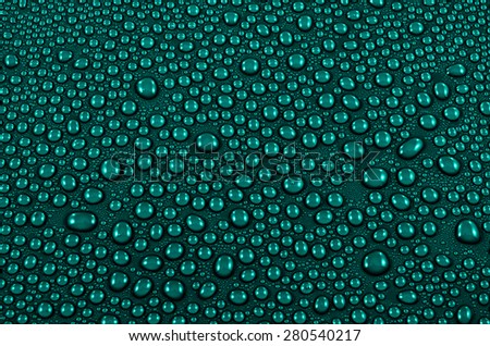 Aqua water drops background or texture. Close-up