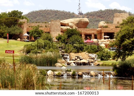 LOST CITY GOLF COURSE CLUBHOUSE  - NOVEMBER 17: Gary Player Charity Invitational Golf Tournament  November 17, 2013, Sun City, South Africa.