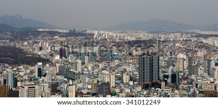 SEOUL, KOREA - JULY 11, 2015: Seoul,and Seoul city South Korea
