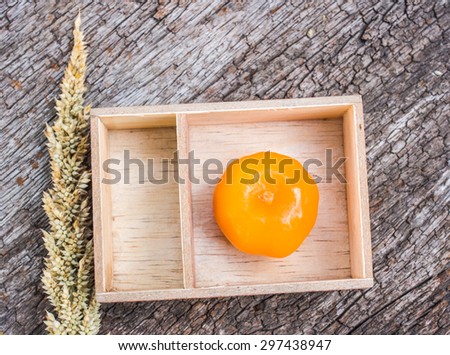 Aroma therapy on wood background