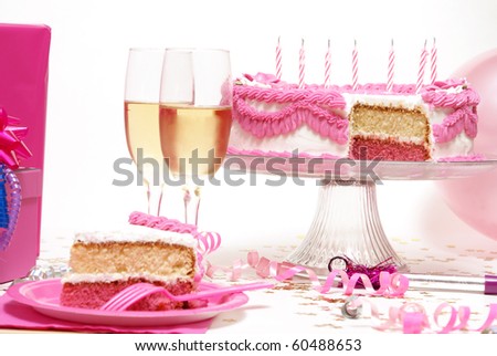 birthday party scene. stock photo : Birthday Party Scene