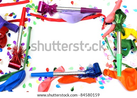 A vibrant multi-colored frame for celebrating birthdays.