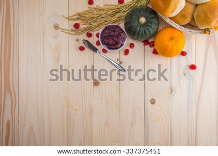 Happy Thanksgiving - Autumn fruit for Thanksgiving.Autumn nature. Fall fruit on wood. Thanksgiving(selective focus)