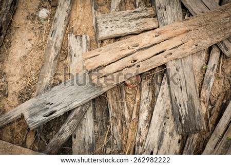 Old rotting wood