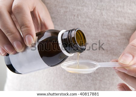 stock photo : medicinal syrup