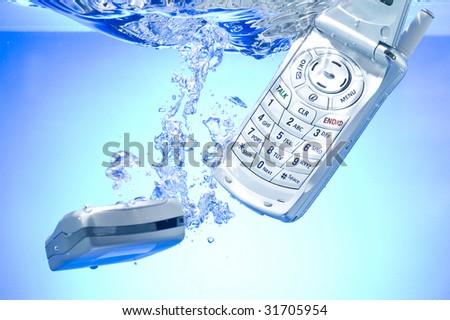 Cell Phone in water