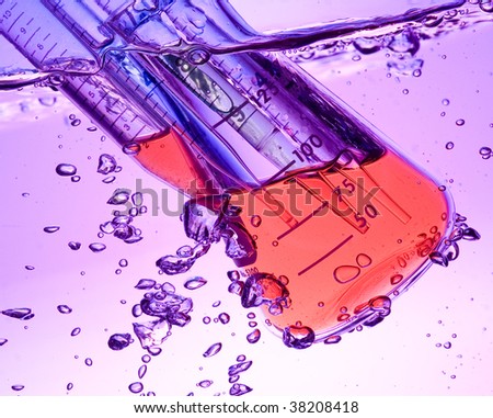 Chemical Test Tube Chemical experiment with Laboratory glass Chemical Test Tube Chemical experiment with Laboratory glass