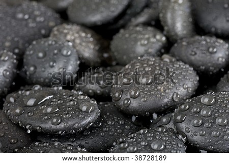 Background with rock cover water drop