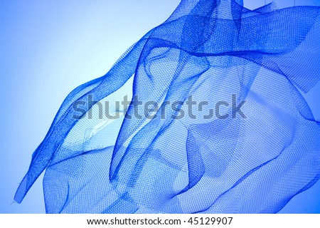 Abstract with blue net