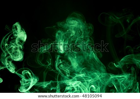 Creative smoke on black background. Abstract fumes