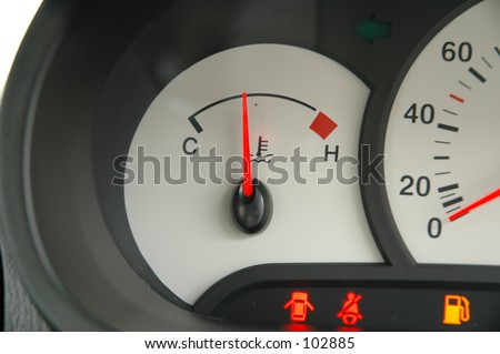 Vehicle Dashboard Temperature Gauge