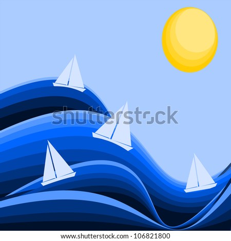 Boats On Waves
