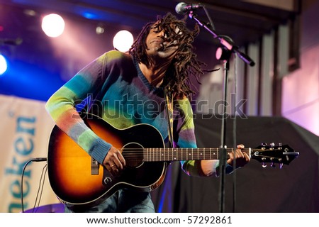 CANARY ISLANDS - JULY 15: Gerald Toto from Paris performs onstage during the Canarian International Jazz festival July 15, 2010 in Canary Islands, Spain