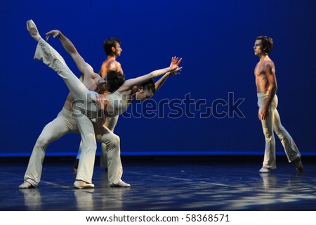 CANARY  ISLANDS - JUNE 27: Corella Ballet from Spain performing onstage with In the Upper Roomâ during the Theater, Music and Dance Festival June 27, 2010 in Canary Islands