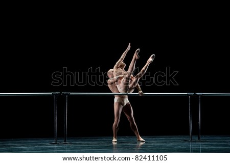 CANARY ISLANDS – AUGUST 5: Dancers from Malandain Ballet Biarritz from France performing onstage during  Festival of Theater, Music and Dance August 5, 2011 in Las Palmas, Canary Islands, Spain