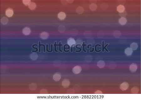 Beautiful defocused LED lights filtered bokeh abstract with red-blue tone background.