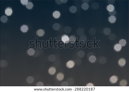 Beautiful defocused LED lights filtered bokeh abstract with blue tone background.