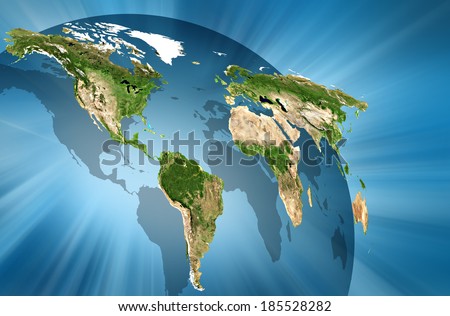 world Map. Best Concept of global business from concepts series.(Elements of this image furnished by NASA)