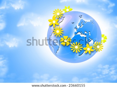 earth concept for rest and environmental protection