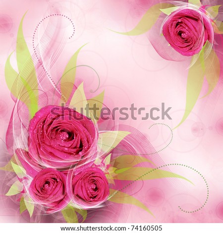 stock photo Best Romantic Flower Background