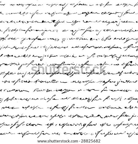 stock vector Seamless of handwritten text