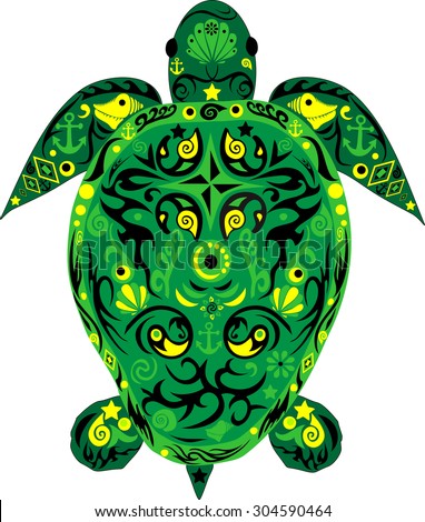 Turtle an animal, a sea turtle, an animal with drawing, drawing on an armor, a sea mammal, an illustration of a turtle, a deep-water animal, the painted armor,  the painted animal,