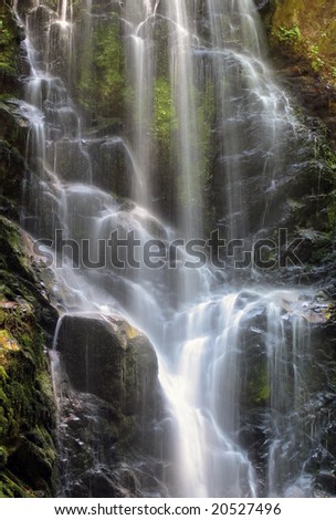 Small waterfall in Big Basin State Park located in Northern California