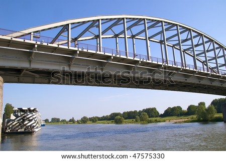 John Frost Bridge.The bridge is named after John Dutton Frost, British officer who during Operation Market Garden in Sept. 1944 led the airborne forces to Arnhem (Movie: 'A Bridge Too Far').
