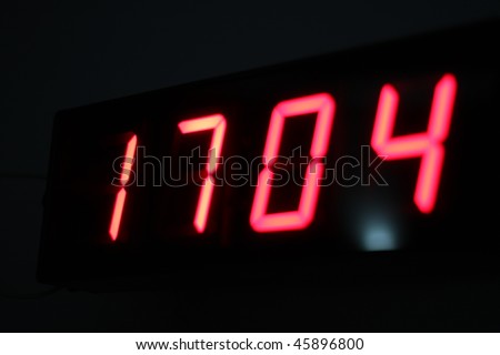 digital watch numbers