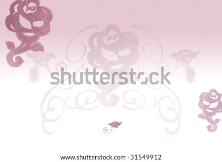 Baseball Stationary on Floral Background  Suitable For Wedding Invitation  Stationary Etc
