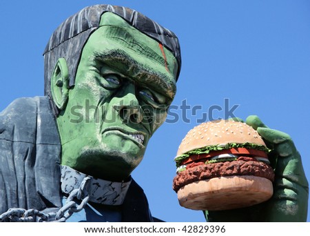 Frank Eating Burger
