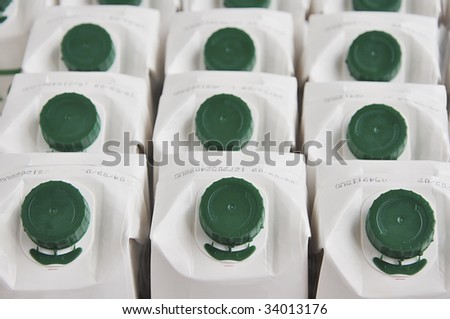 Background of milk cartons.
