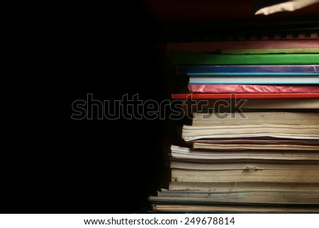 Books,light and shadow
