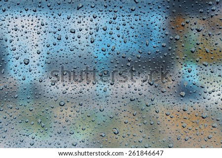 raindrops on glass and dreams outside