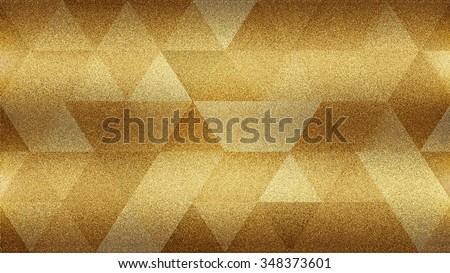 Gold abstract background with angled lines, blocks, diamonds and triangle shapes layered in checkered style  pattern