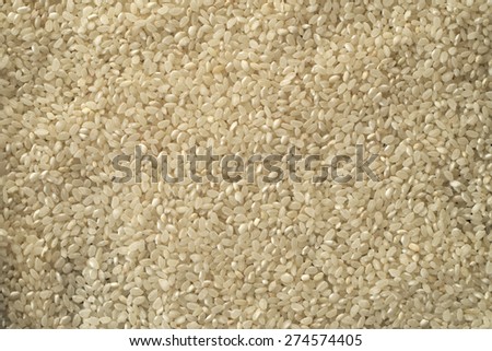 White rice grain background texture