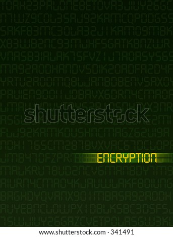 Computer illustration related to data encryption.