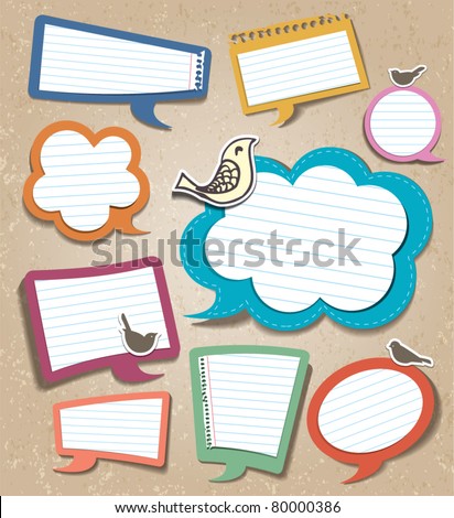 speech bubbles set speech bubbles set