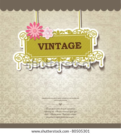 vintage card design for greeting card invitation menu cover.. vintage card design for greeting card invitation menu cover..