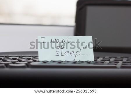 desire to sleep at work