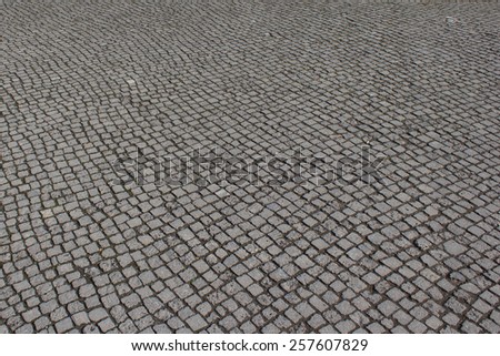 Cobble stone walkway background / ground