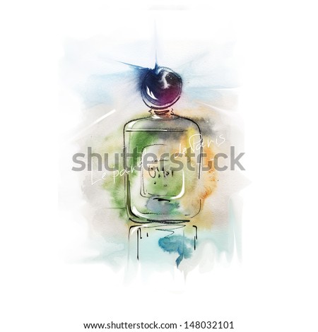 Perfume bottle.