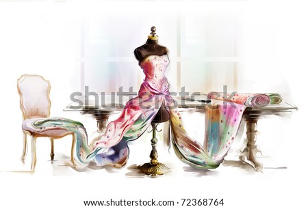 dressed table top mannequin