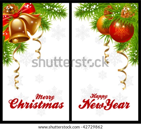 Christmas  on Christmas Greeting Cards Stock Vector 42729862   Shutterstock