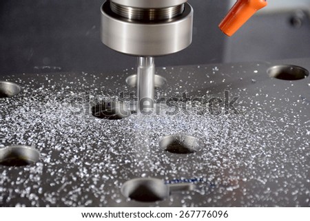 cnc machine tools in the work